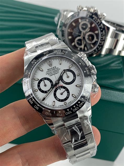 rolex daytona white dial ceramic bezel|Rolex daytona chronograph diamond.